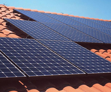 Montagem solar de telhado na Alemanha
