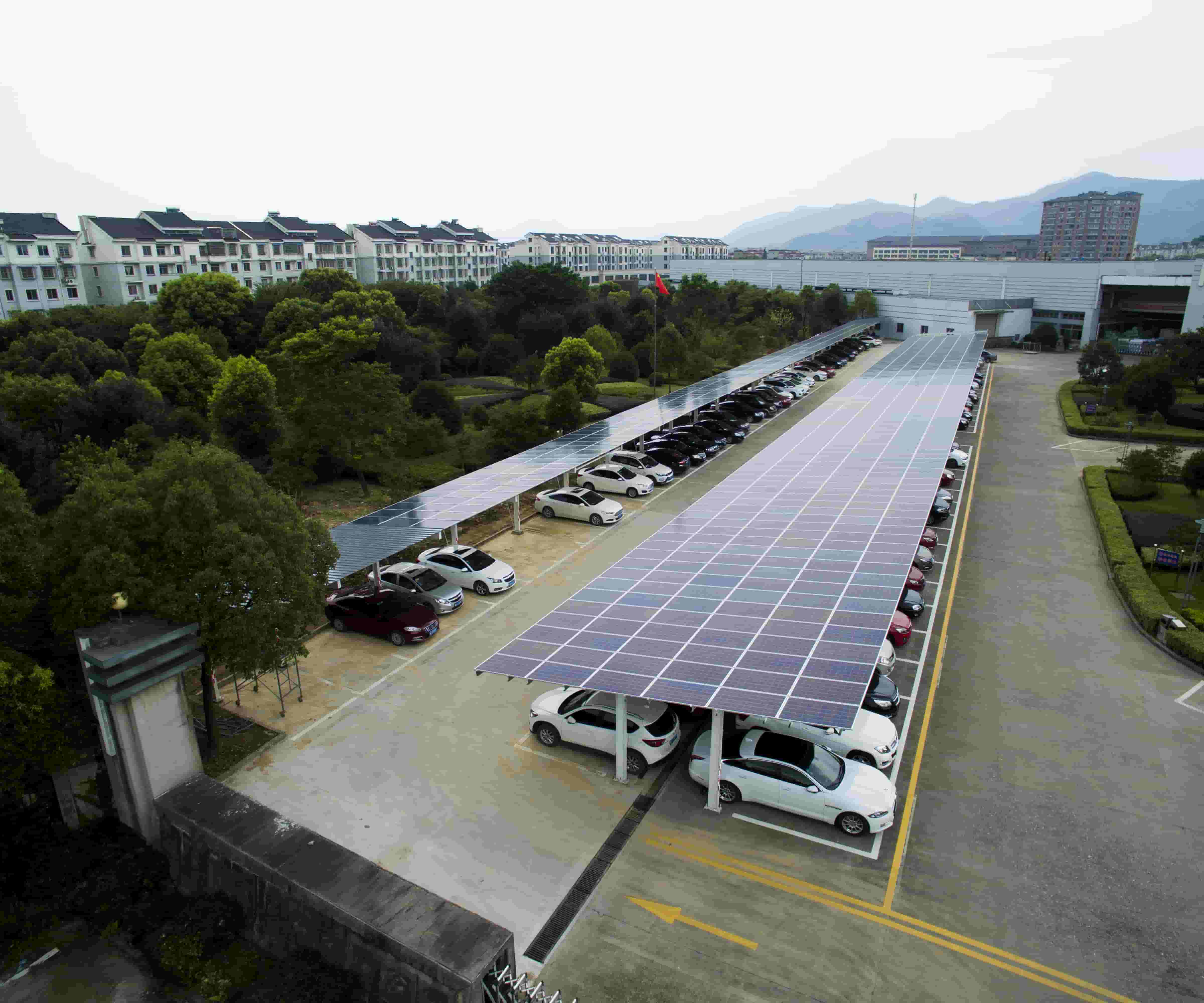 Projeto Solar Carport de 34KW no Japão